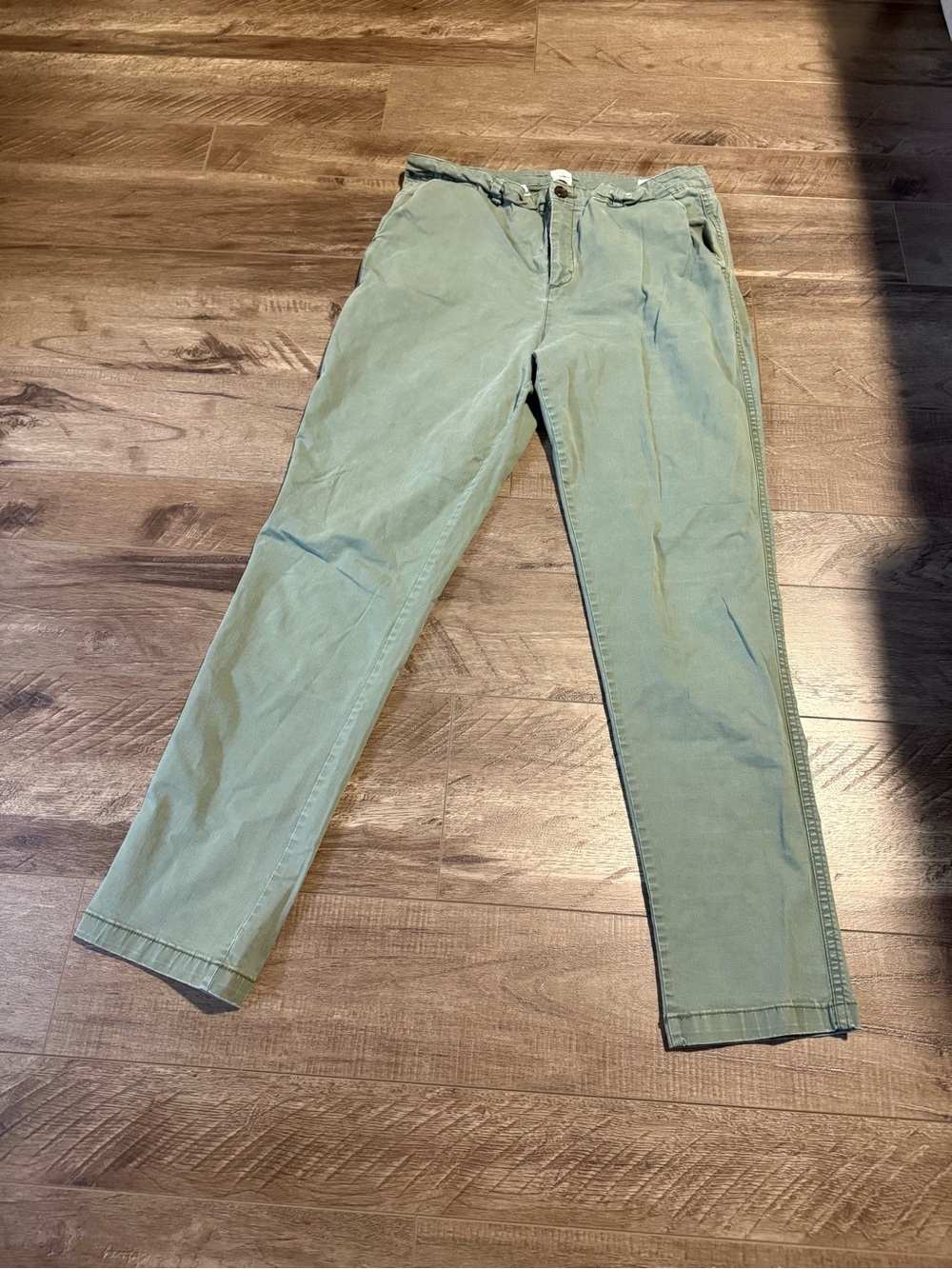 GAP Sage Green Girlfriend Khaki Casual Chinos Tall